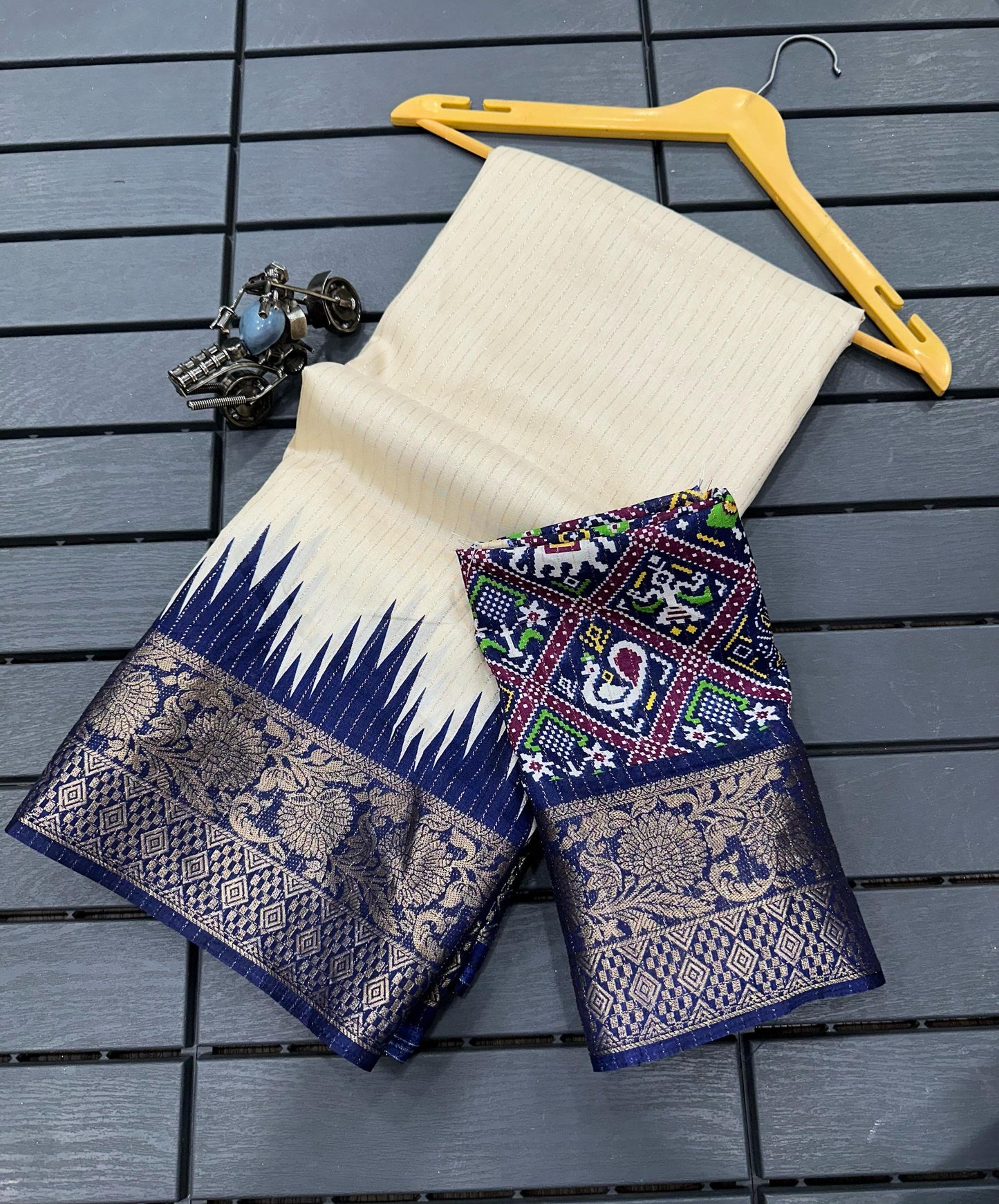 New Launch: Rekko Silk Floral Saree with Contrast Border