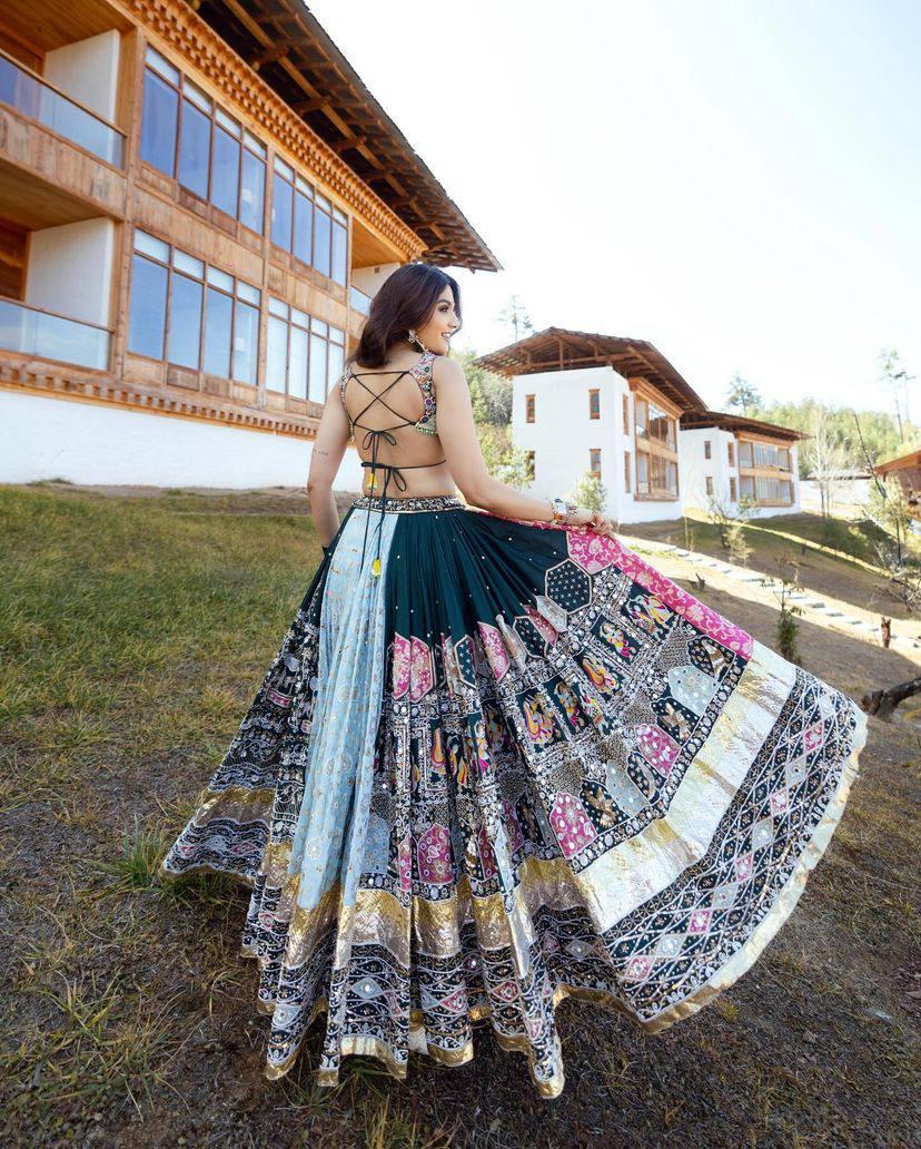 PRESENTING NEW DESIGNER PRINTED LAHENGA CHOLI