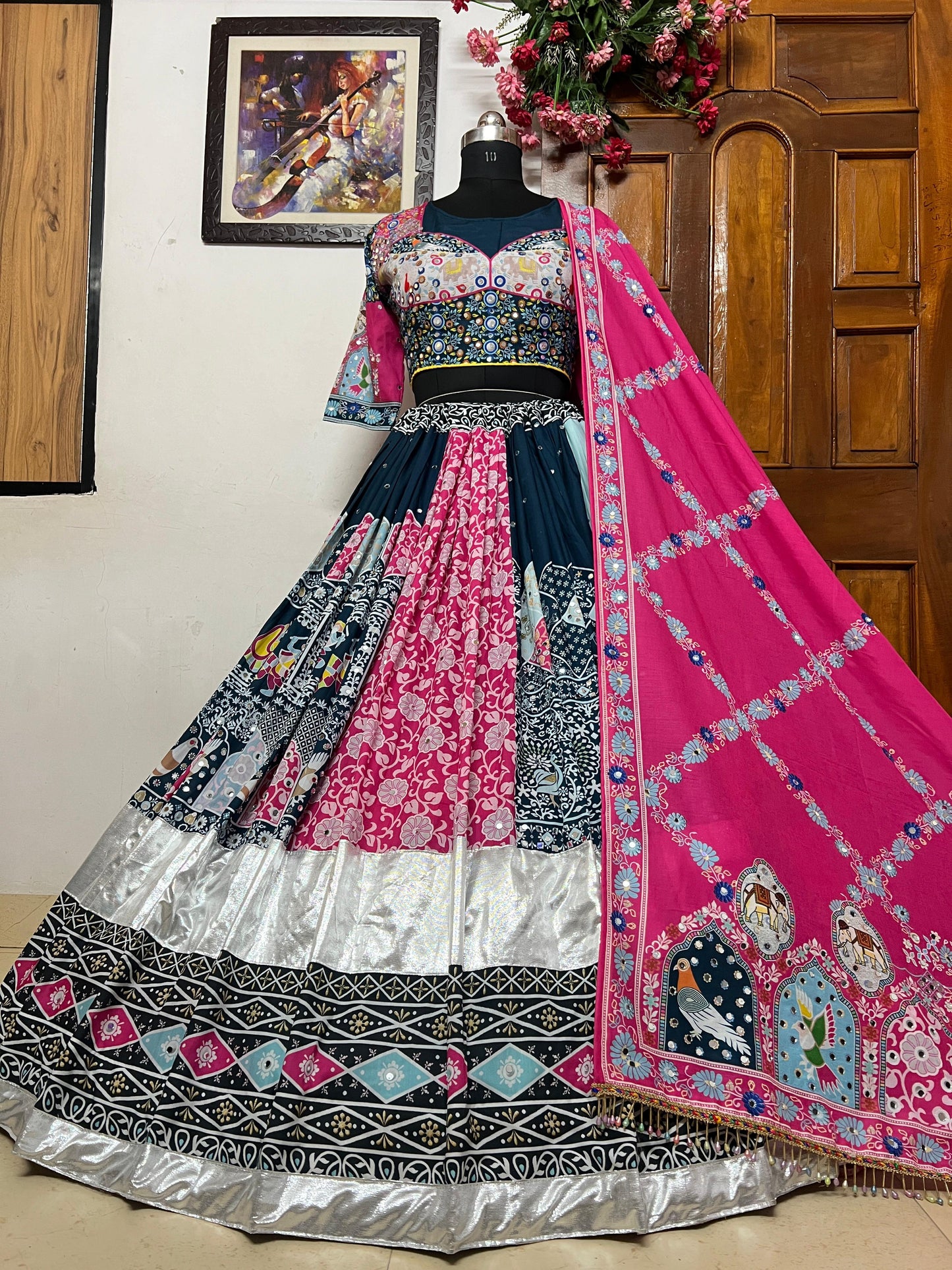 PRESENTING NEW DESIGNER PRINTED LAHENGA CHOLI