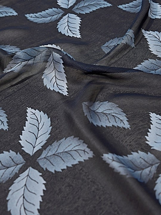 Lightweight Soft Chiffon Saree with Wax Finish