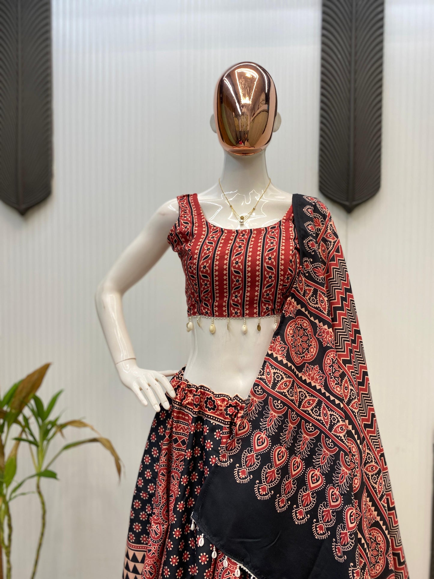 Traditional Printed Lehenga Choli for Navratri