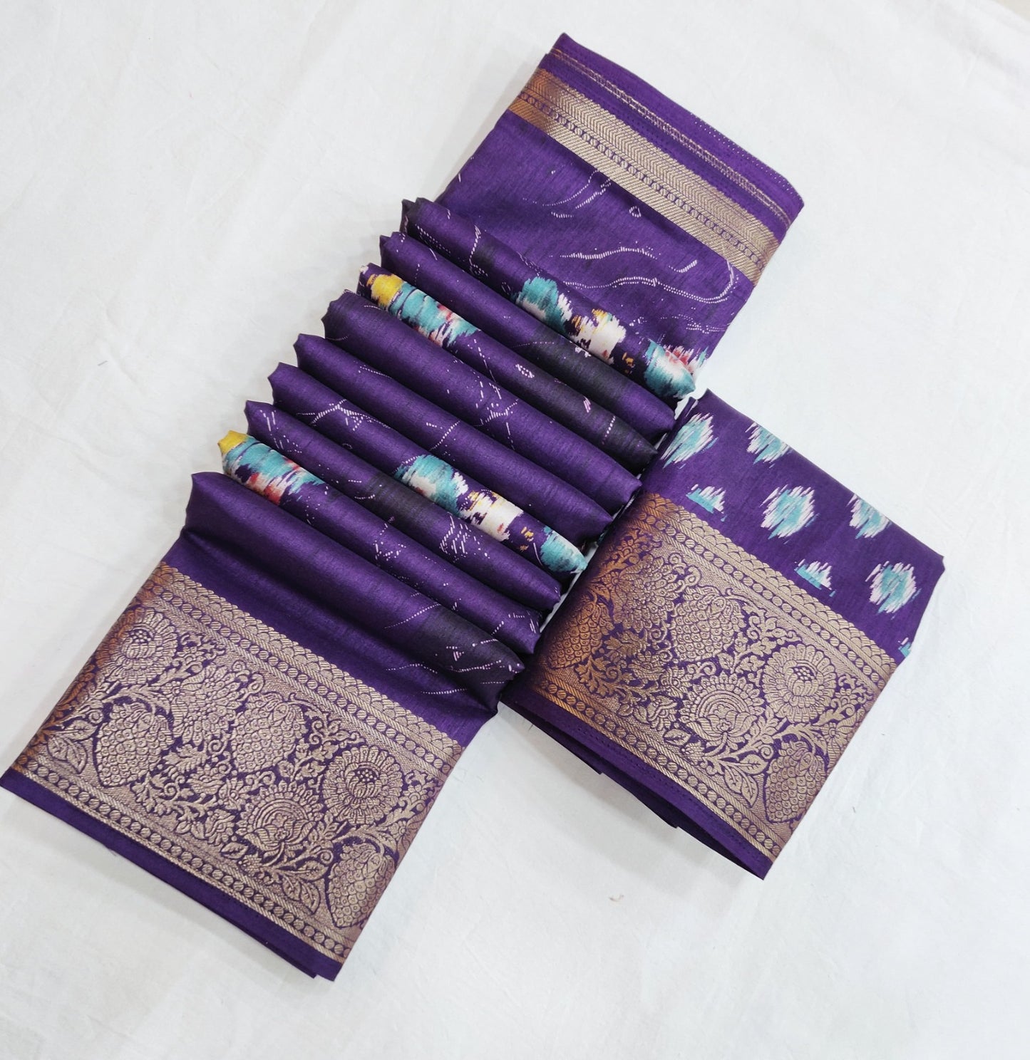 Royal Aura - Litchi Silk Edition by RajPath Fabrics
