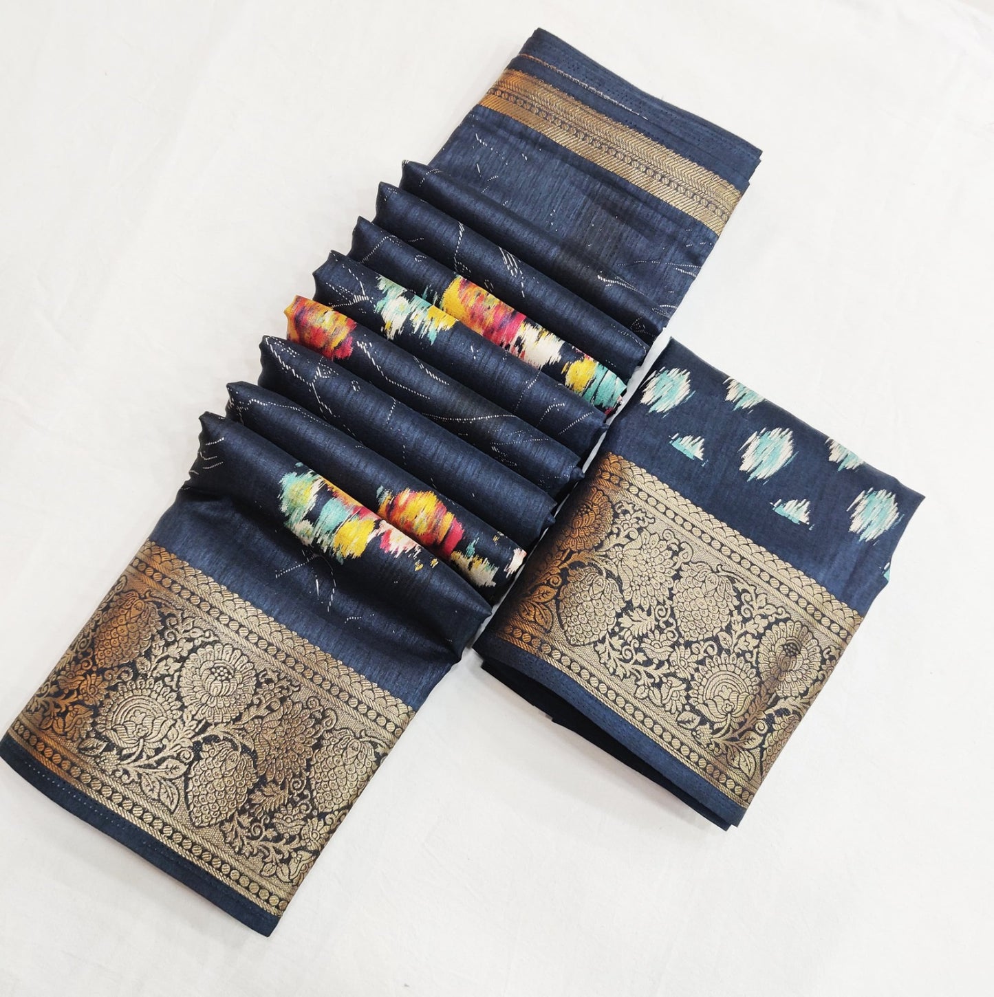 Royal Aura - Litchi Silk Edition by RajPath Fabrics