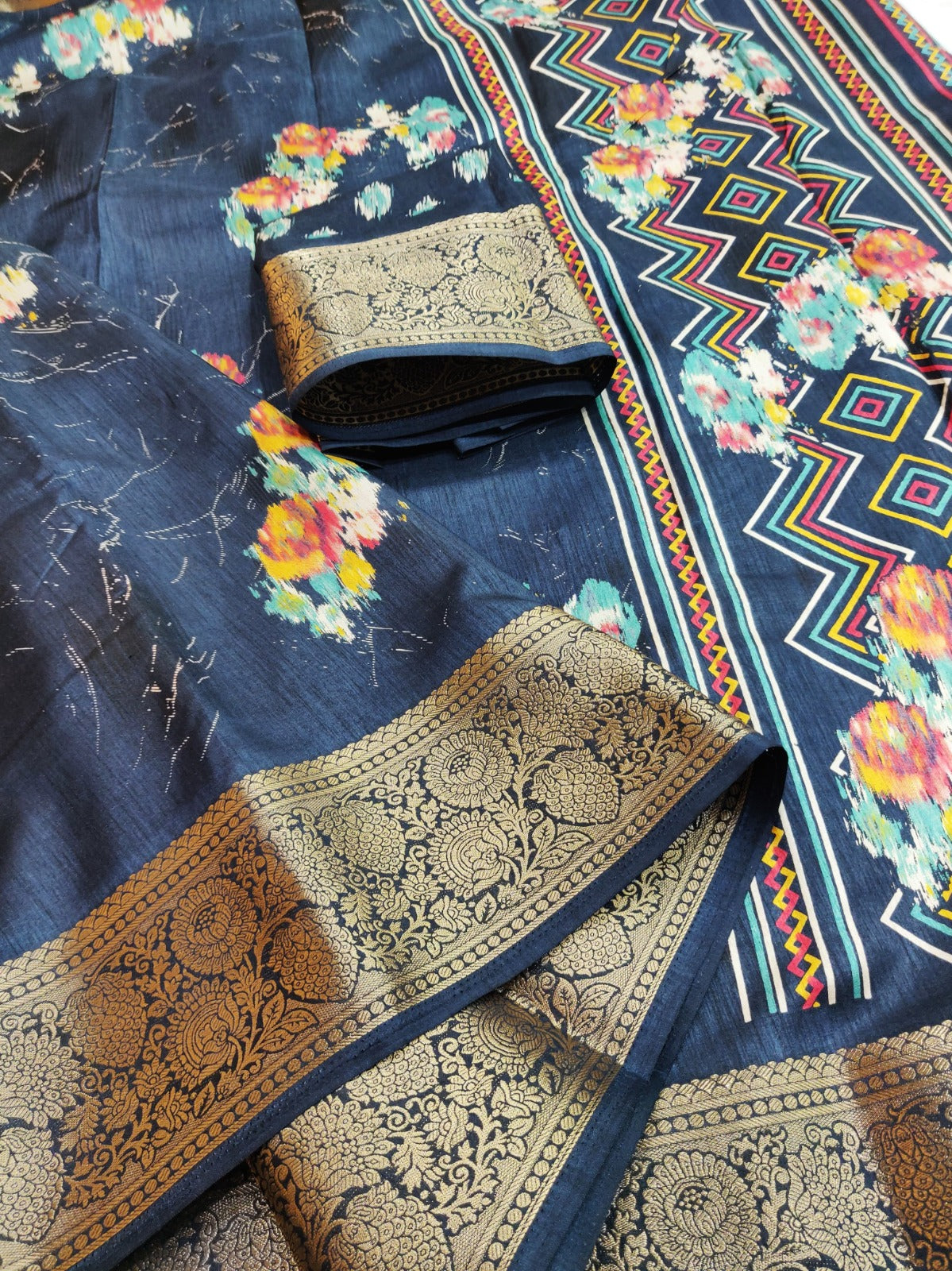 Royal Aura - Litchi Silk Edition by RajPath Fabrics