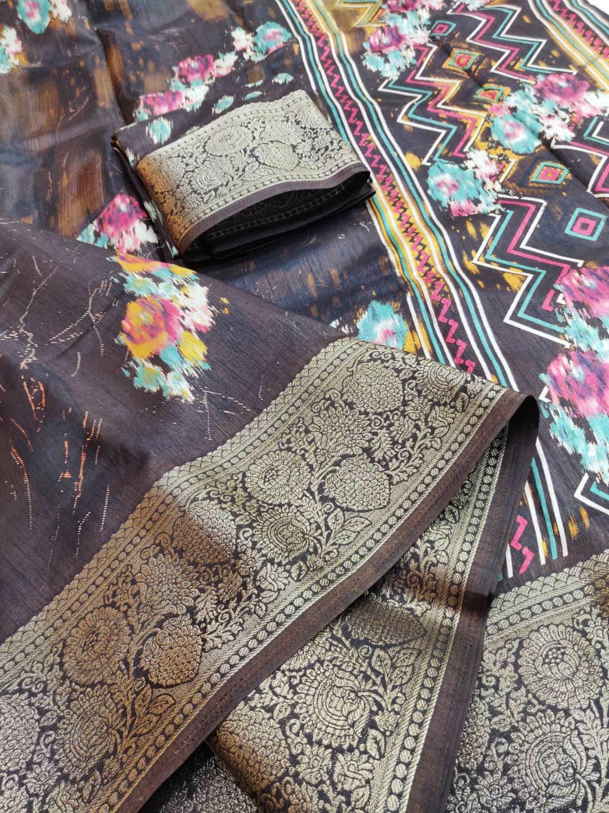 Royal Aura - Litchi Silk Edition by RajPath Fabrics