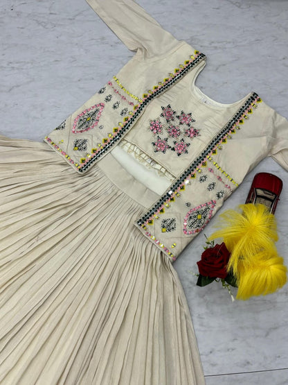 Festival Special Tissue Shimmer Lehenga Set with Handworked Jacket