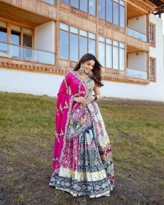 PRESENTING NEW DESIGNER PRINTED LAHENGA CHOLI