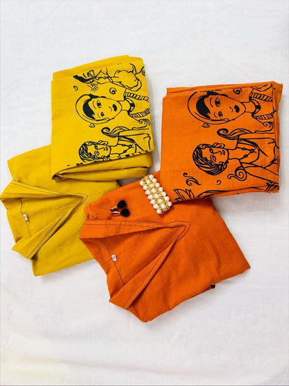 Printed Cotton Kurti with Pant Set