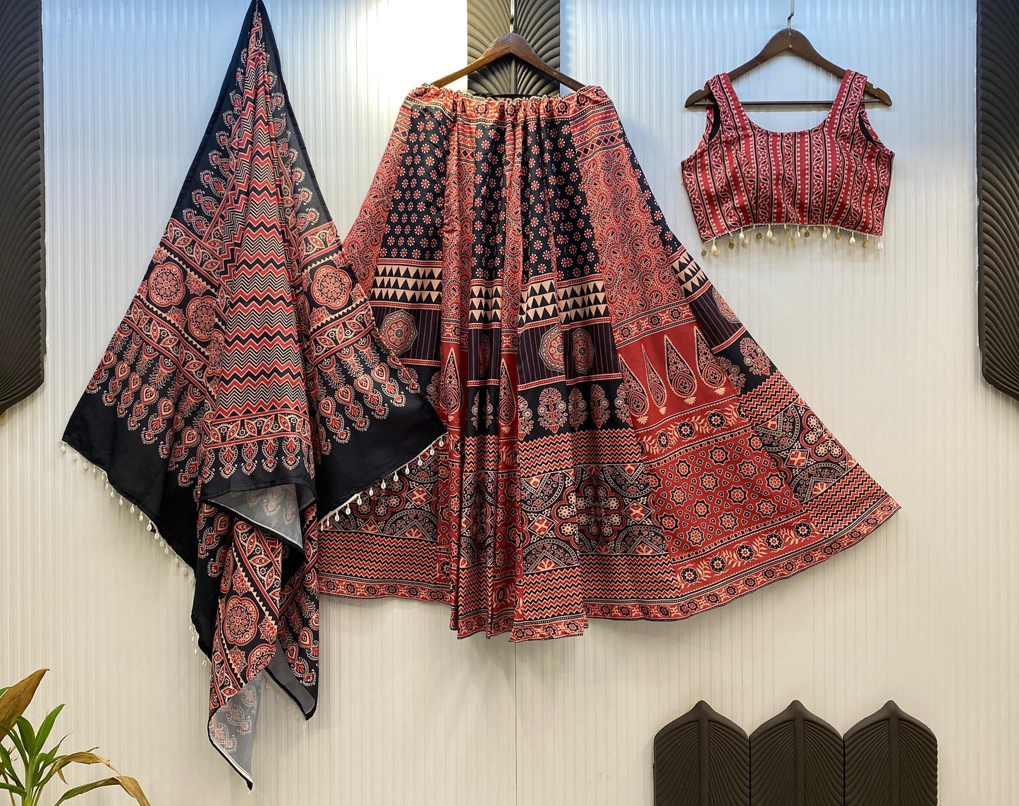 Traditional Printed Lehenga Choli for Navratri