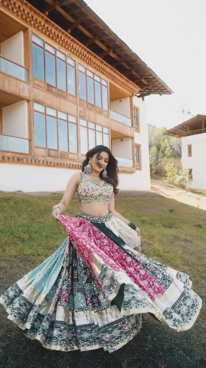 PRESENTING NEW DESIGNER PRINTED LAHENGA CHOLI